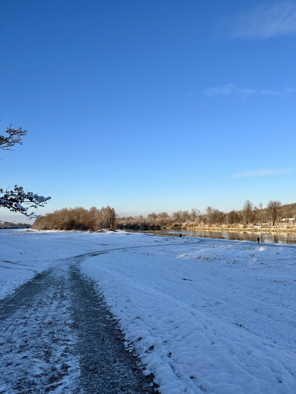 Inn-Weg Rosenheim im Winter
